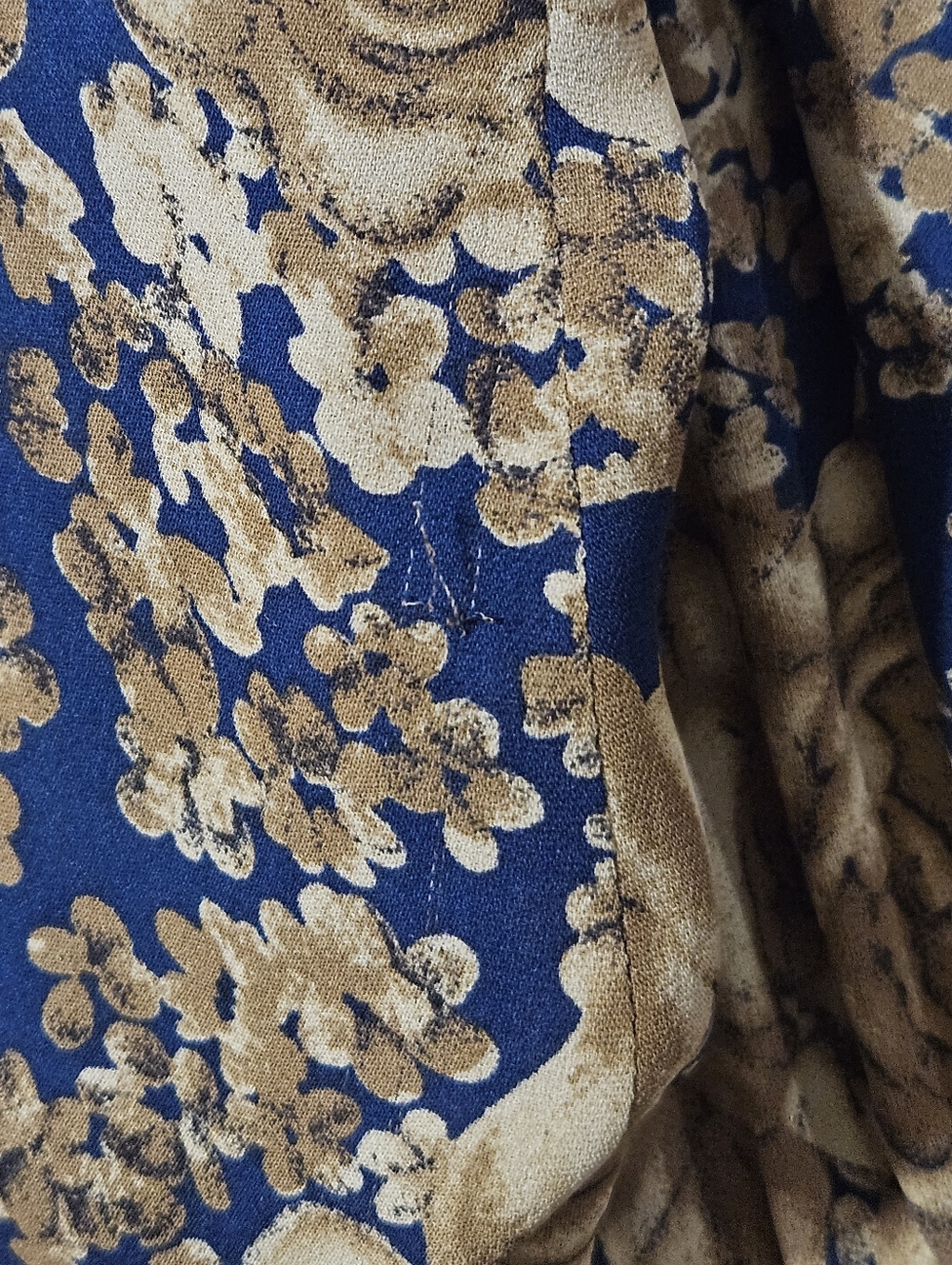 Vintage Gillian Neiman-Marcus 100% Silk Floral Long-Sleeve Maxi Dress Size 6 - Picture 5 of 11